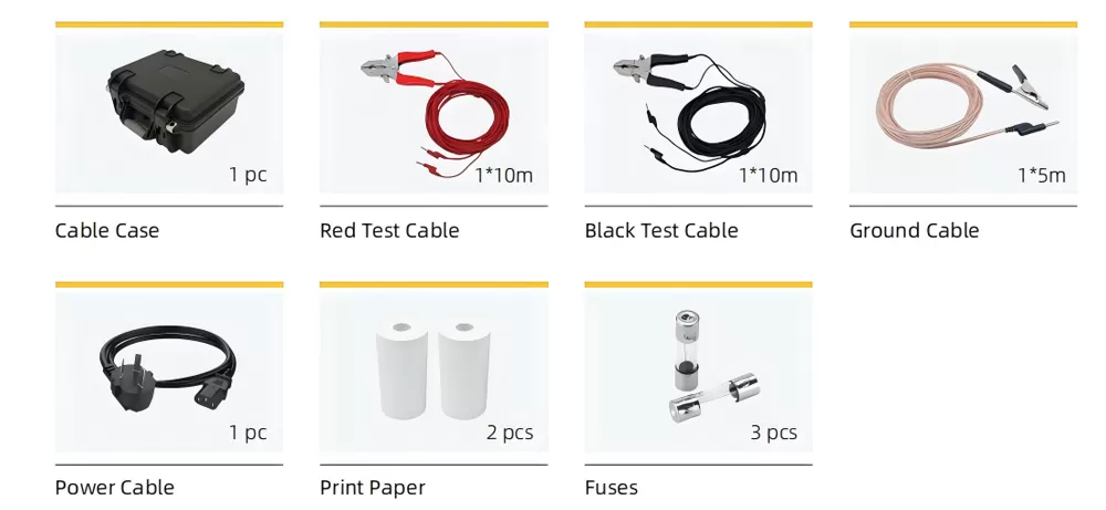 Accessories of DCR10 Transformer Ohmmeter