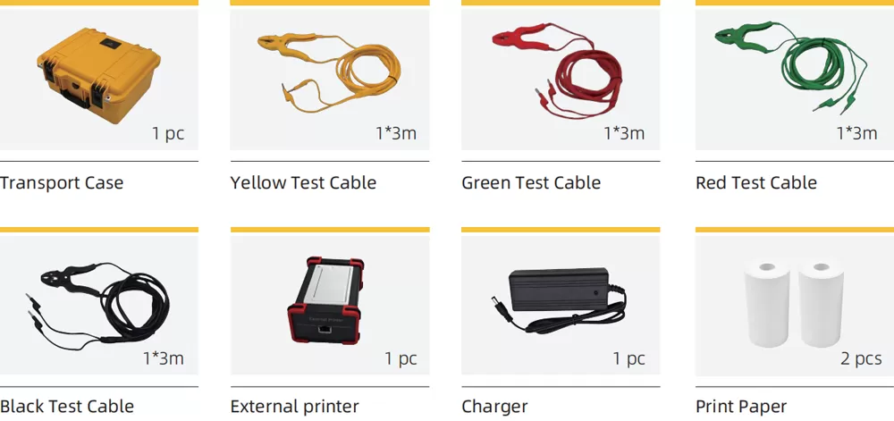 Accessories of HDRT-310 10A Handheld Three-winding Transformer Ohmmeter