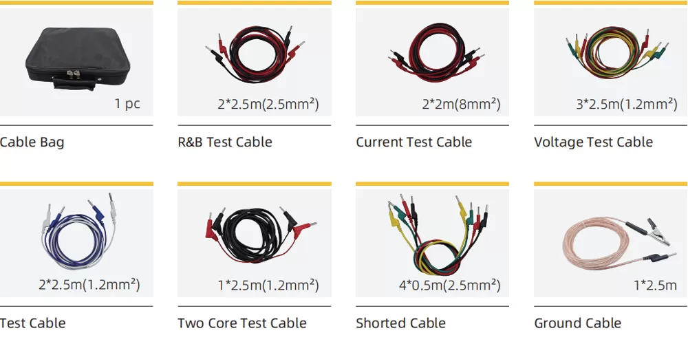 Accessories of SRPT 750 Single Phase Relay Test System