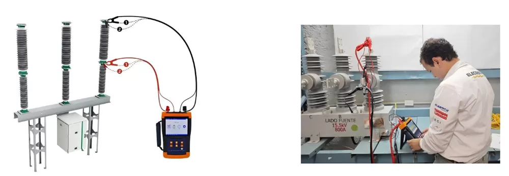 4-wire Kelvin test connection ways
