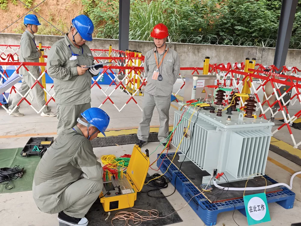 On-site Display of DRT3XXL Series Automated Six-winding Transformer Ohmmeter
