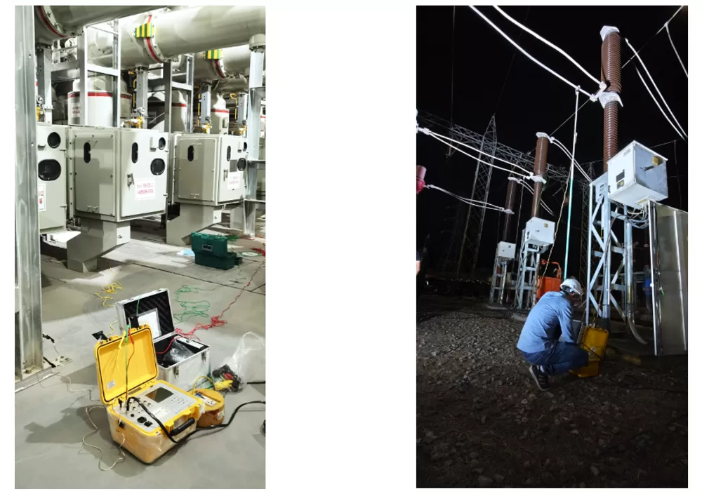 On-site Display of HVS-50 Circuit Breaker Analyzer