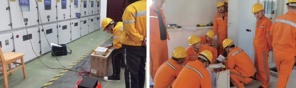 On-site Display of PRE 431S PRO Hand-held Relay Test System