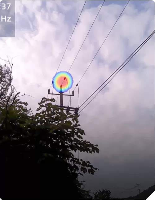 10кВ надземные линии акустический Имагер диагноз частичного разряда